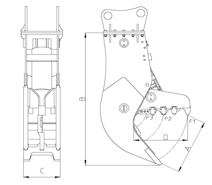 BROYEUR POUR PORTEUR DE 1.5 A 4 TONNES MBI - MCP300-PN