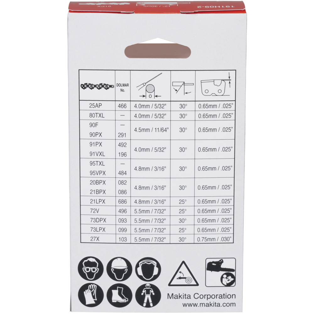 CHAINE 4 SET 80TXL - MAKITA - 1910V6-4