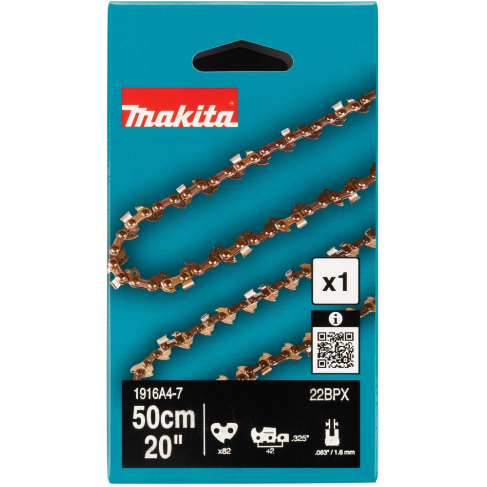 Chaîne 50 cm 22BPX 0,325’’ 1,6 mm 82 maillons - MAKITA - 1916A4-7
