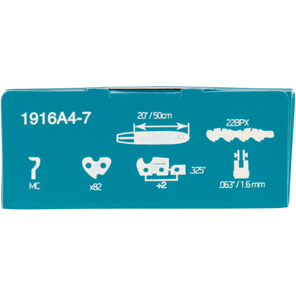 Chaîne 50 cm 22BPX 0,325’’ 1,6 mm 82 maillons - MAKITA - 1916A4-7