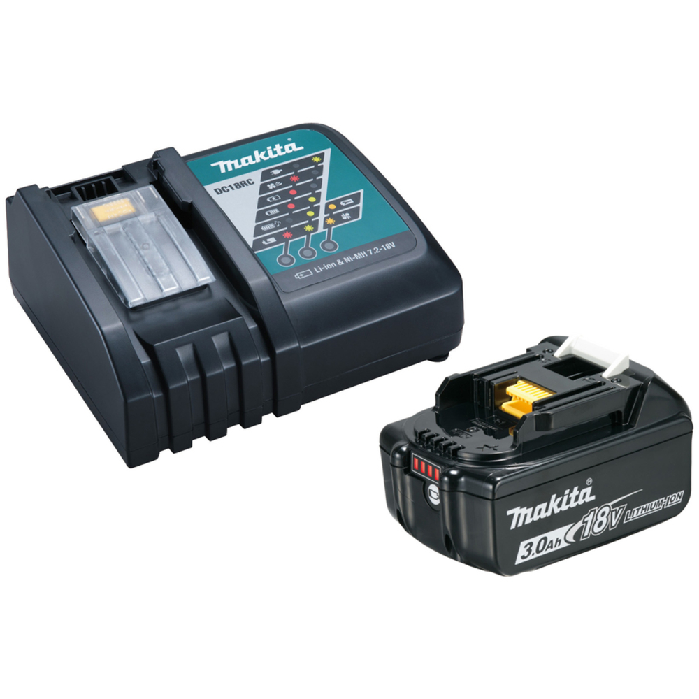 PACK BATTERIE 3AH BL1830B + CHARGEUR DC18RC - MAKITA - 191A24-4