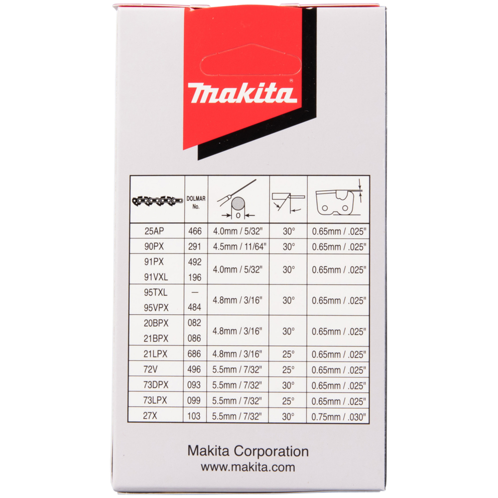 CHAINE TRONC MAK 95VPX 33CM 56MAIL - MAKITA - 191H22-0