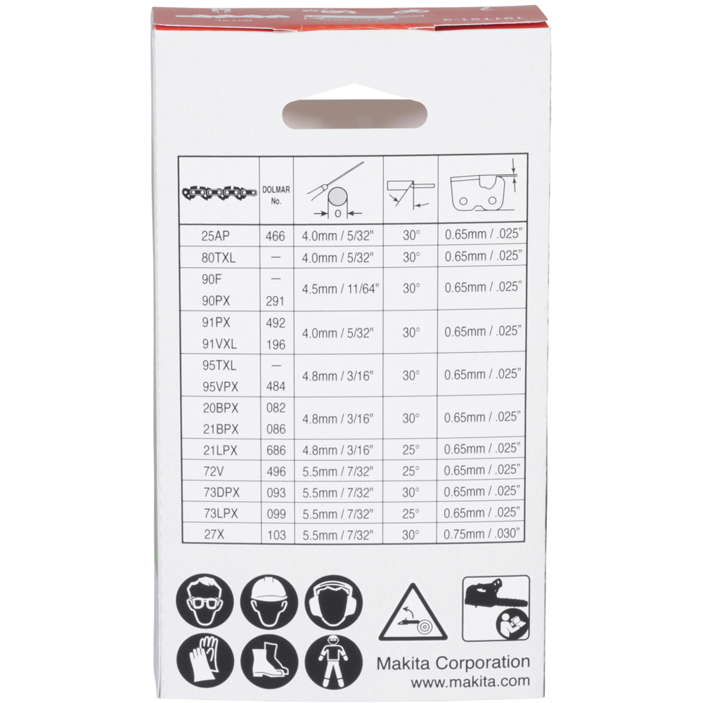 CHAINE 8TXL 350mm - MAKITA - 191T91-3