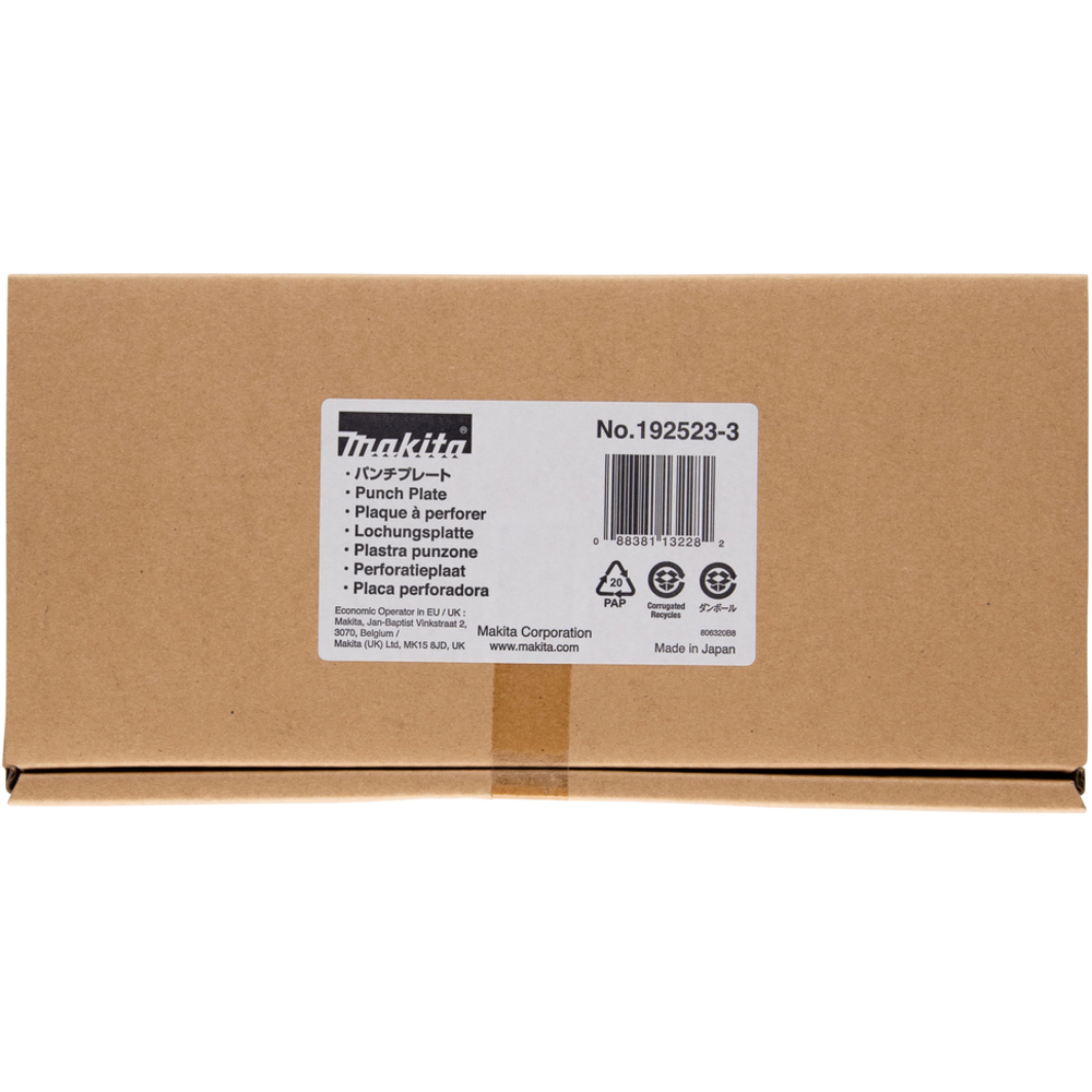 PLAQUE A PERFORER POUR PONCEUSE 9046 BO4900V BO4901 - MAKITA - 192523-3