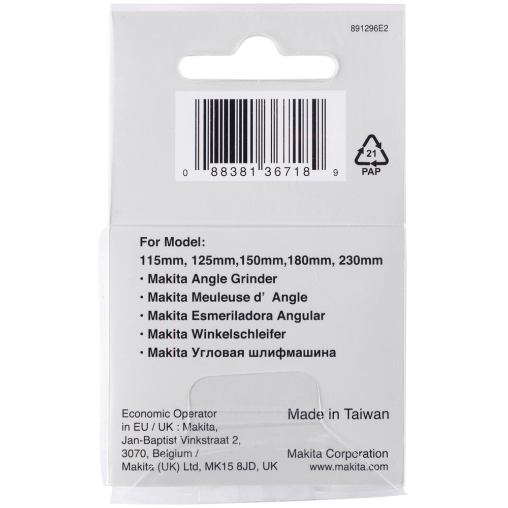 ECROU DE SERRAGE RAPIDE EZYNUT POUR MEULEUSES 230MM MAKITA - 195354-9
