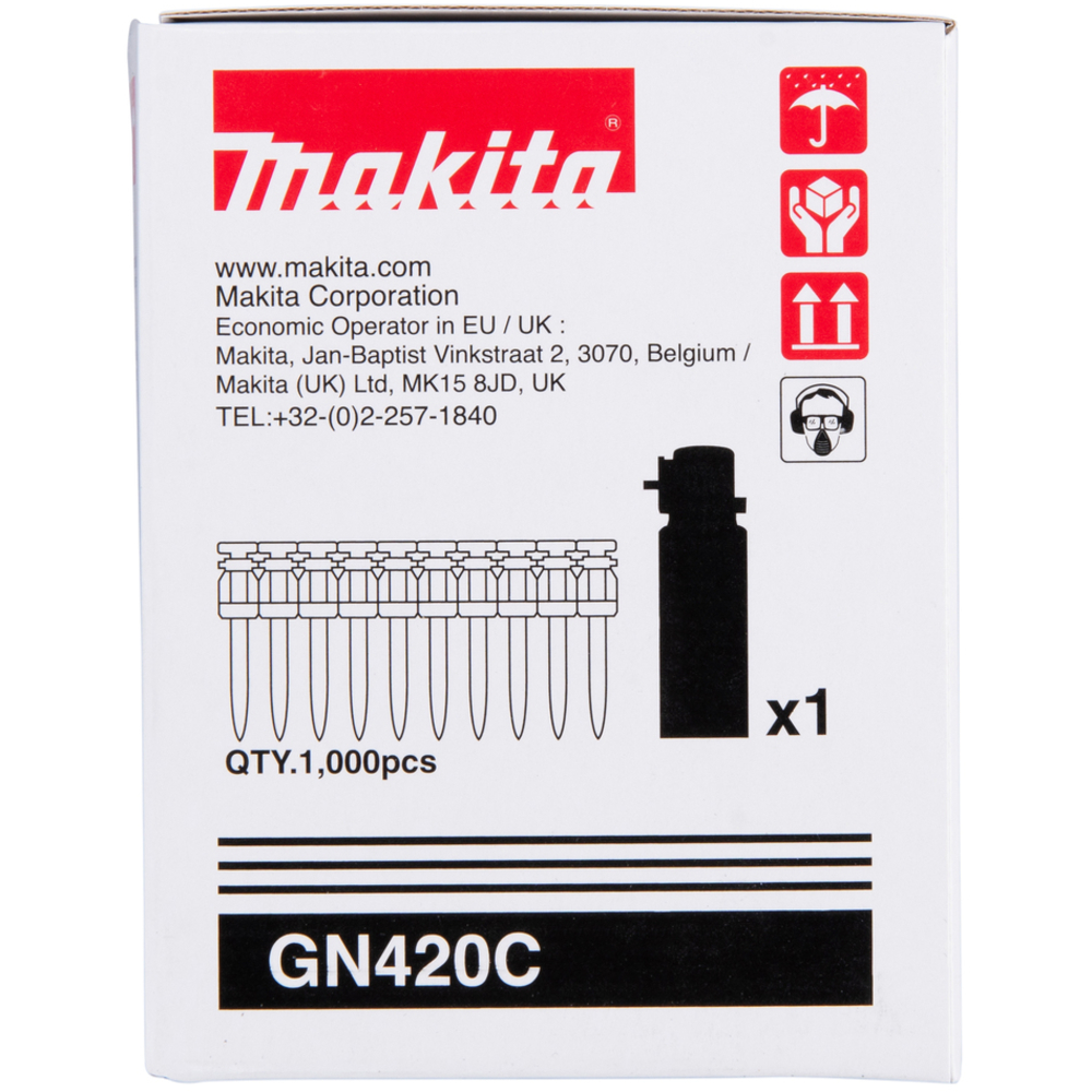 CLOUS BÉTON C6 2,6X20MM 1000PCS + 1CART - MAKITA - 196290-2
