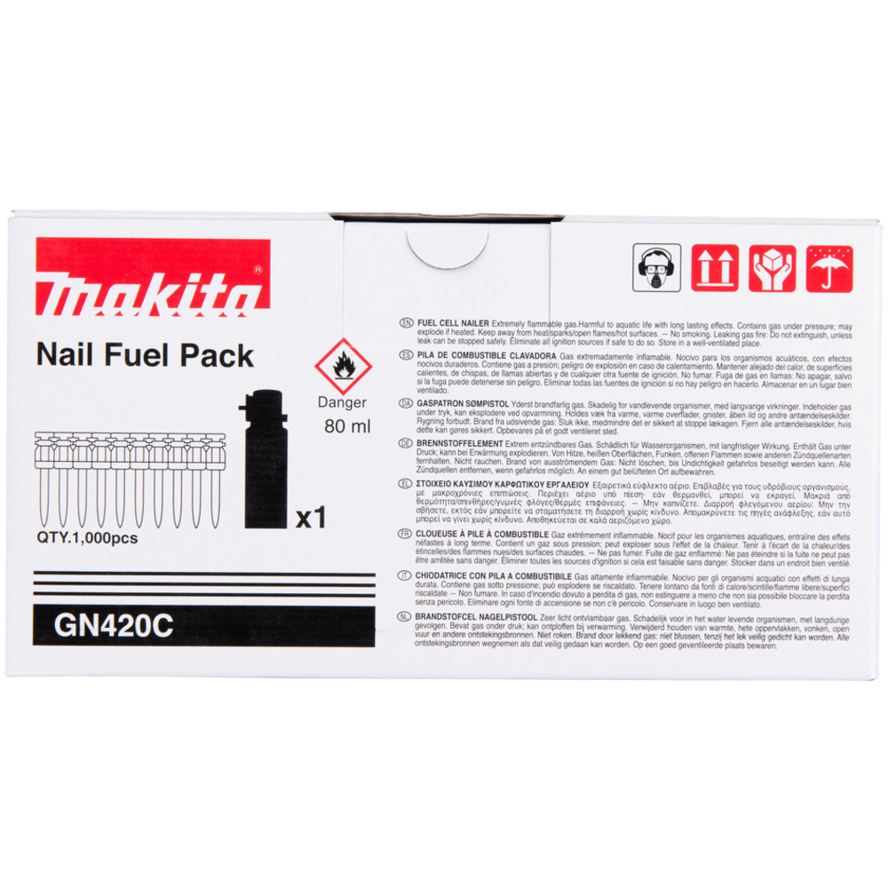 CLOUS BÉTON C6 2,6X20MM 1000PCS + 1CART - MAKITA - 196290-2