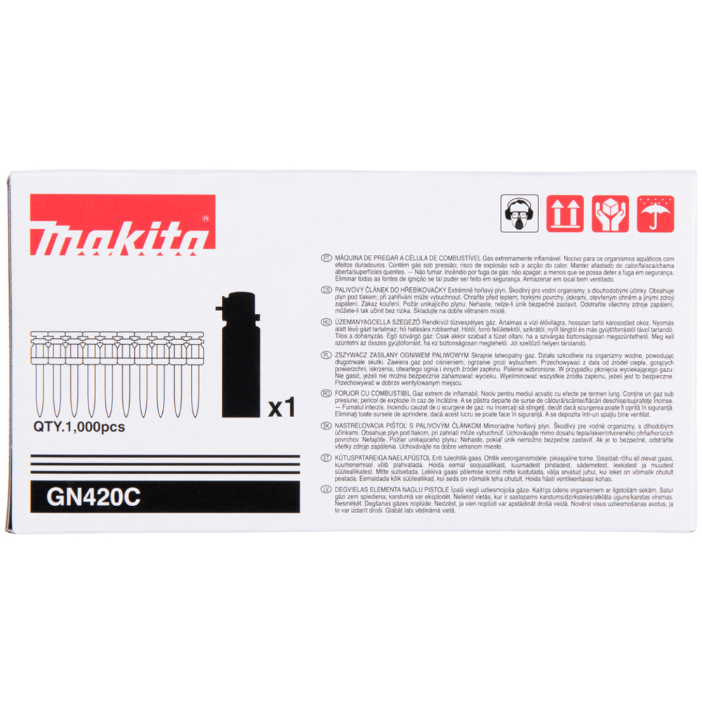 CLOUS 2,6X25 STD 1000+1GAZ - MAKITA - 196291-0