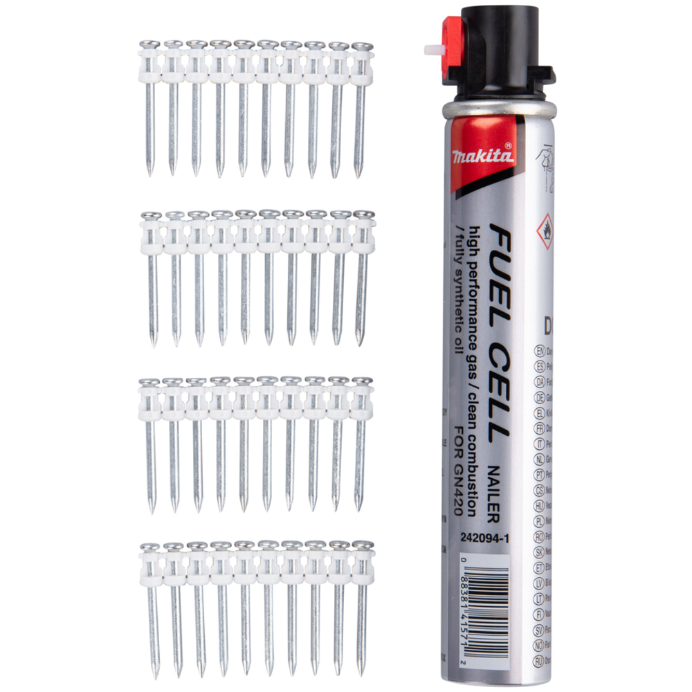 CLOUS BÉTON C6 2,6X40MM 1000PCS + 1CART - MAKITA - 196294-4