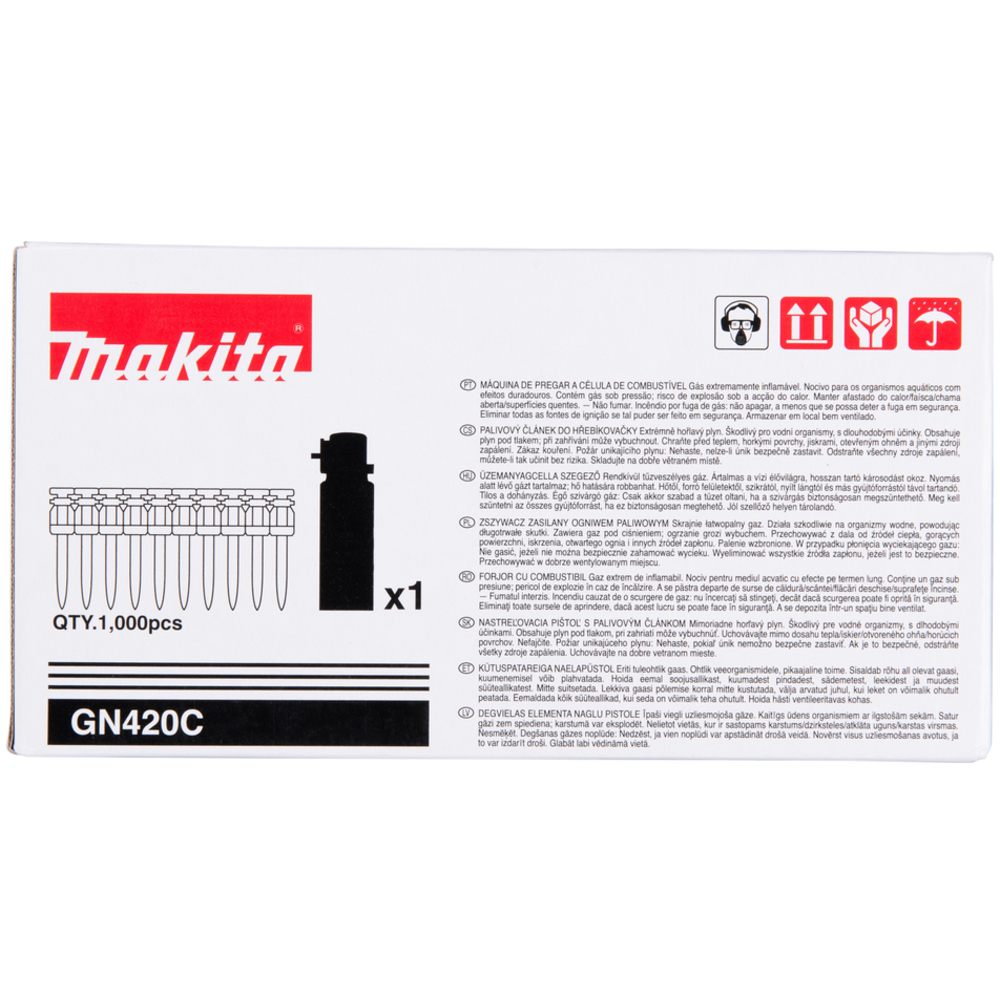 CLOUS BÉTON C6 2,6X40MM 1000PCS + 1CART - MAKITA - 196294-4