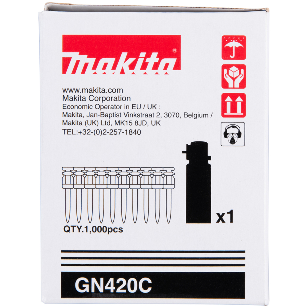 CLOUS BÉTON C6 2,6X40MM 1000PCS + 1CART - MAKITA - 196294-4