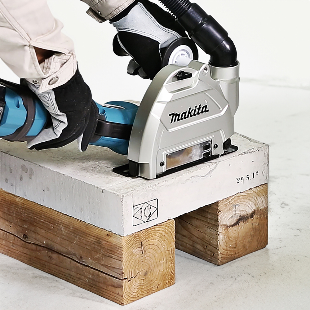 CARTER DE PROTECTION POUR RAINURAGE AVEC RACCORD D'ASPIRATION, POUR MEULEUSES D125 MM - MAKITA - 196845-3