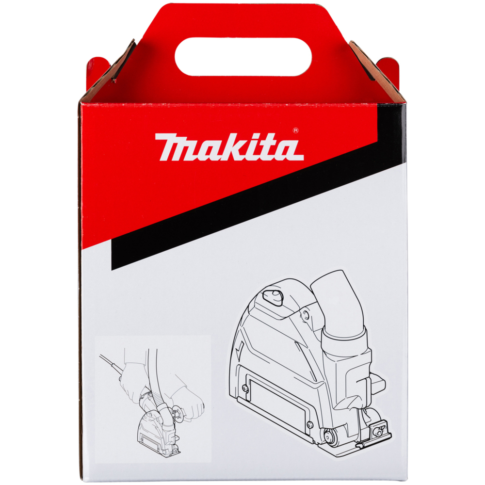 CARTER DE PROTECTION POUR RAINURAGE AVEC RACCORD D'ASPIRATION, POUR MEULEUSES D125 MM - MAKITA - 196845-3