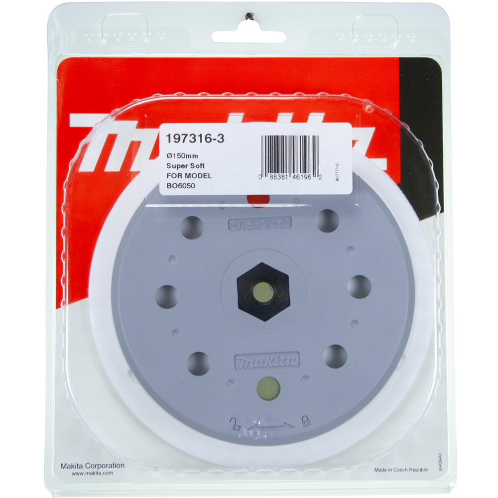 Plateau auto-agrippant très souple, pour ponceuse excentrique BO6050 - MAKITA - 197316-3
