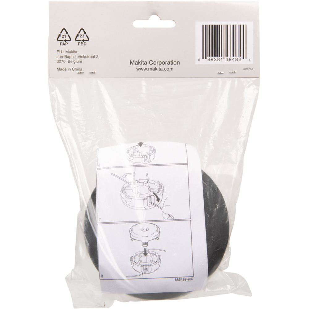 TETE A FIL NYLON TREFLE M8x1,25G D2,00MMx3M - MAKITA - 198385-7