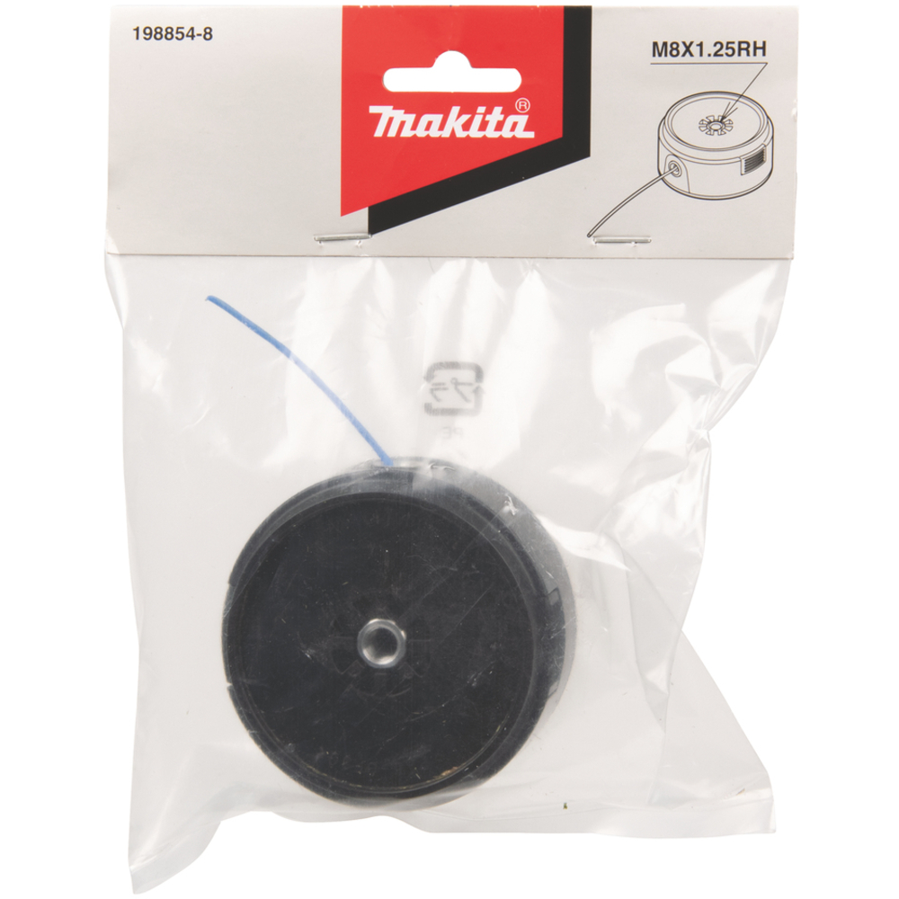 TÊTE À FIL NYLON TREFLE M8x1,25D D1,65MMx8M - MAKITA - 198854-8