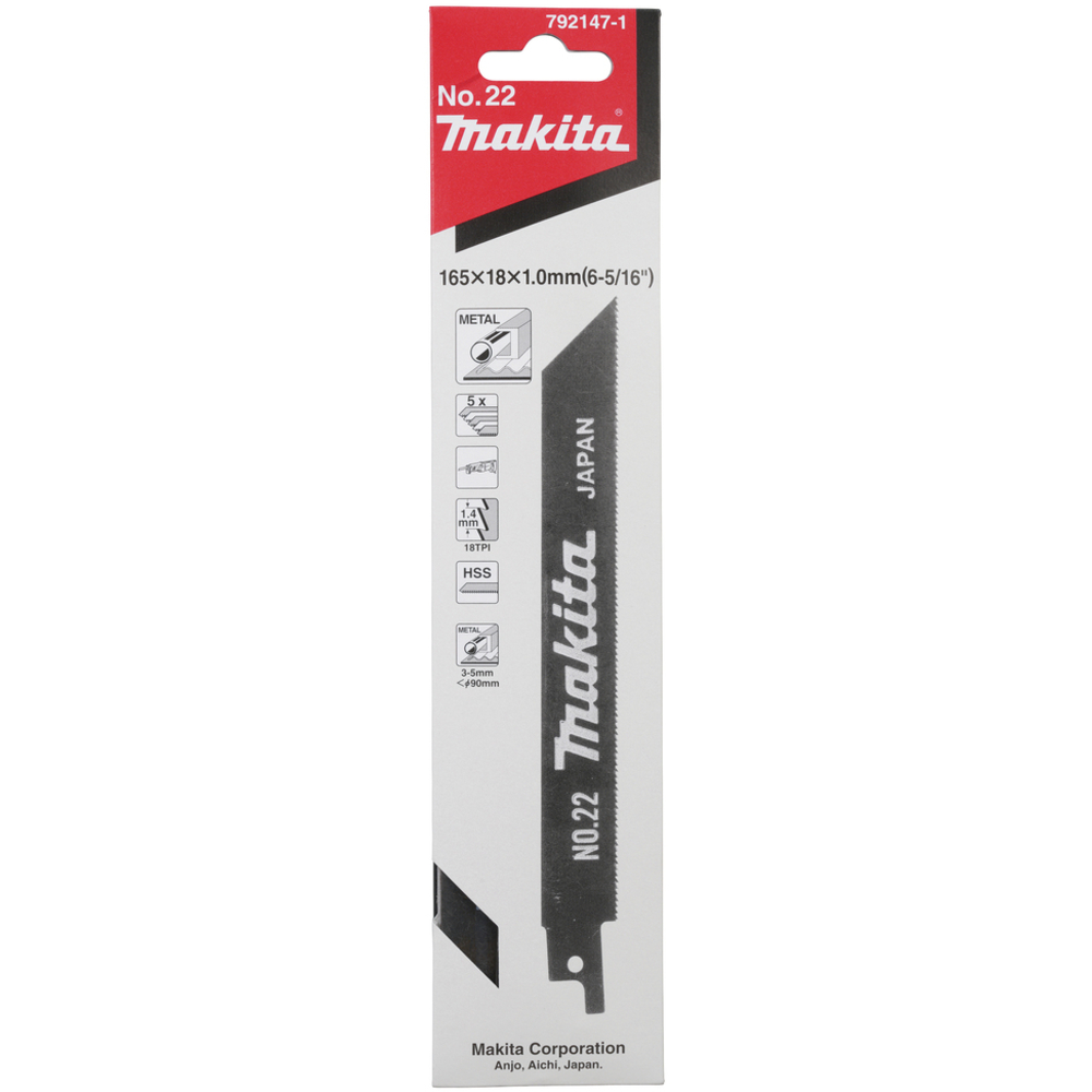 LAME NO.22 FER+ACIER 140-8D 5P - MAKITA - 792147-1