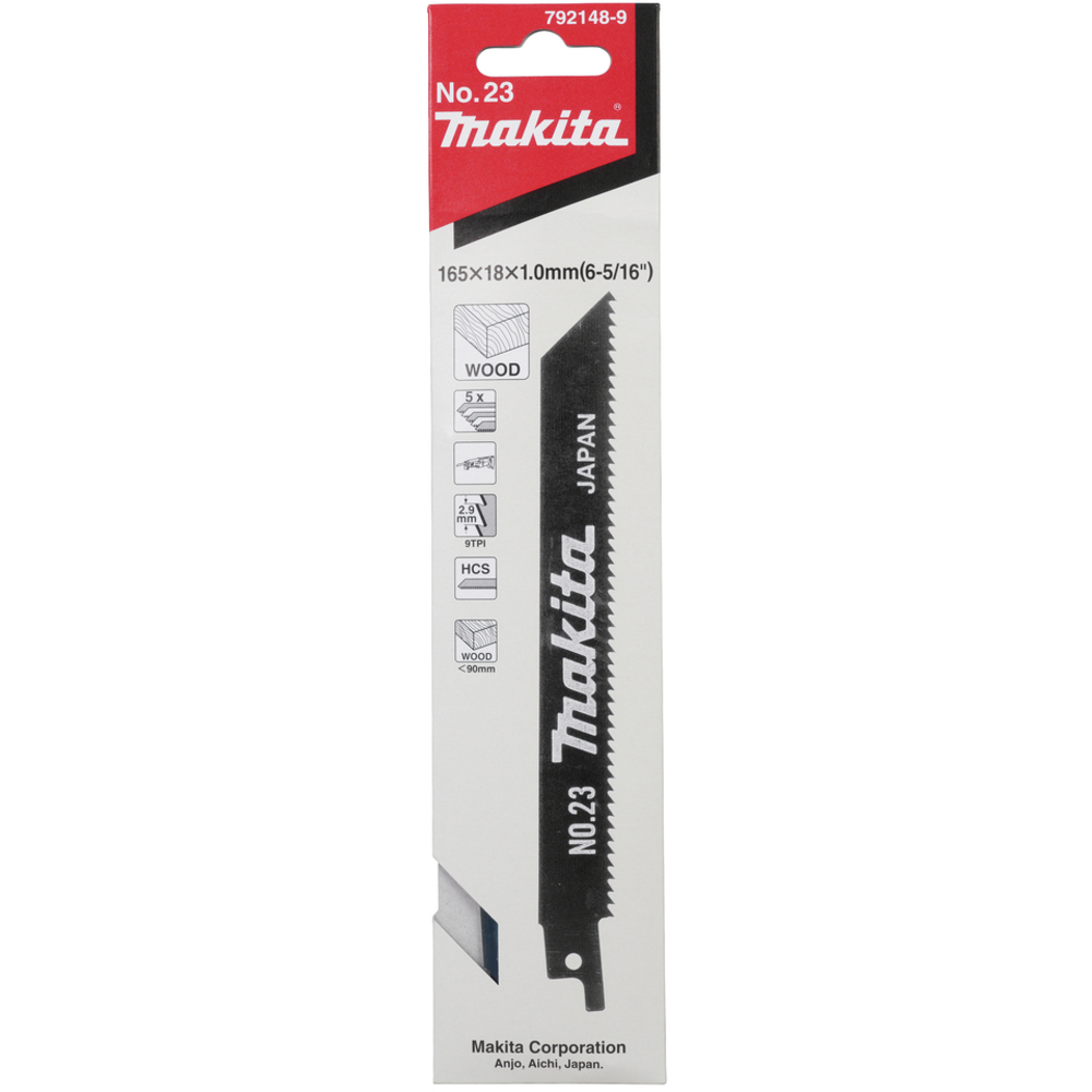 LAMES HSS POUR FINITION SUR TOUT TYPE DE BOIS 140 MM - MAKITA - 792148-9