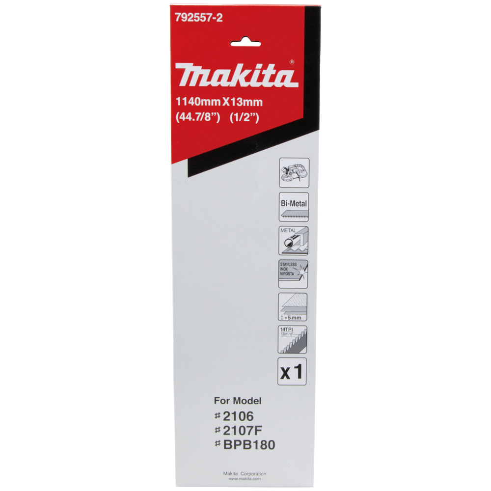 LAME SCIE RUBAN BI-MÉTAL MÉT/PVC 14D/POUCE 1140MM - MAKITA - 792557-2