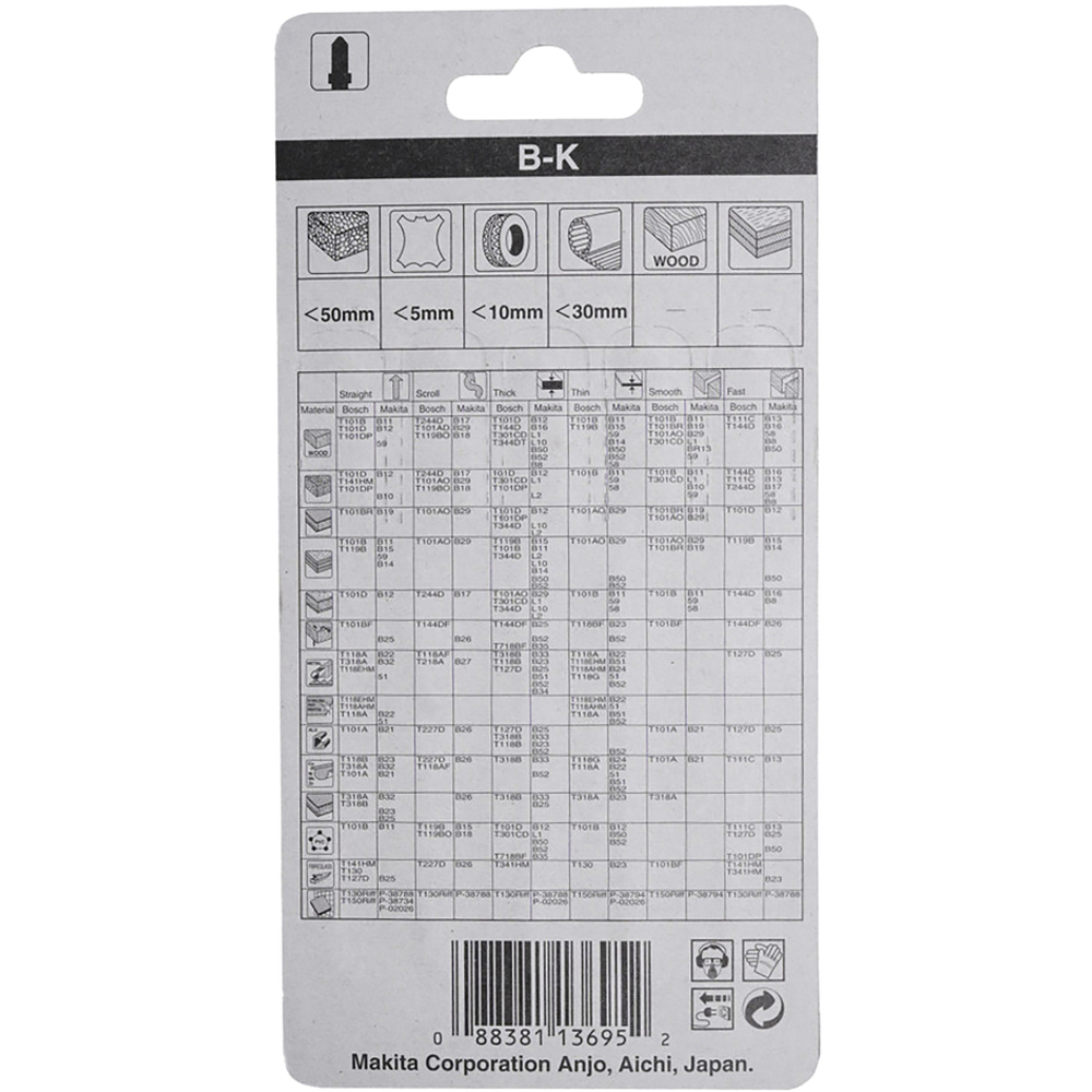 LAME N°B-K POUR CUIR - MAKITA - A-80416