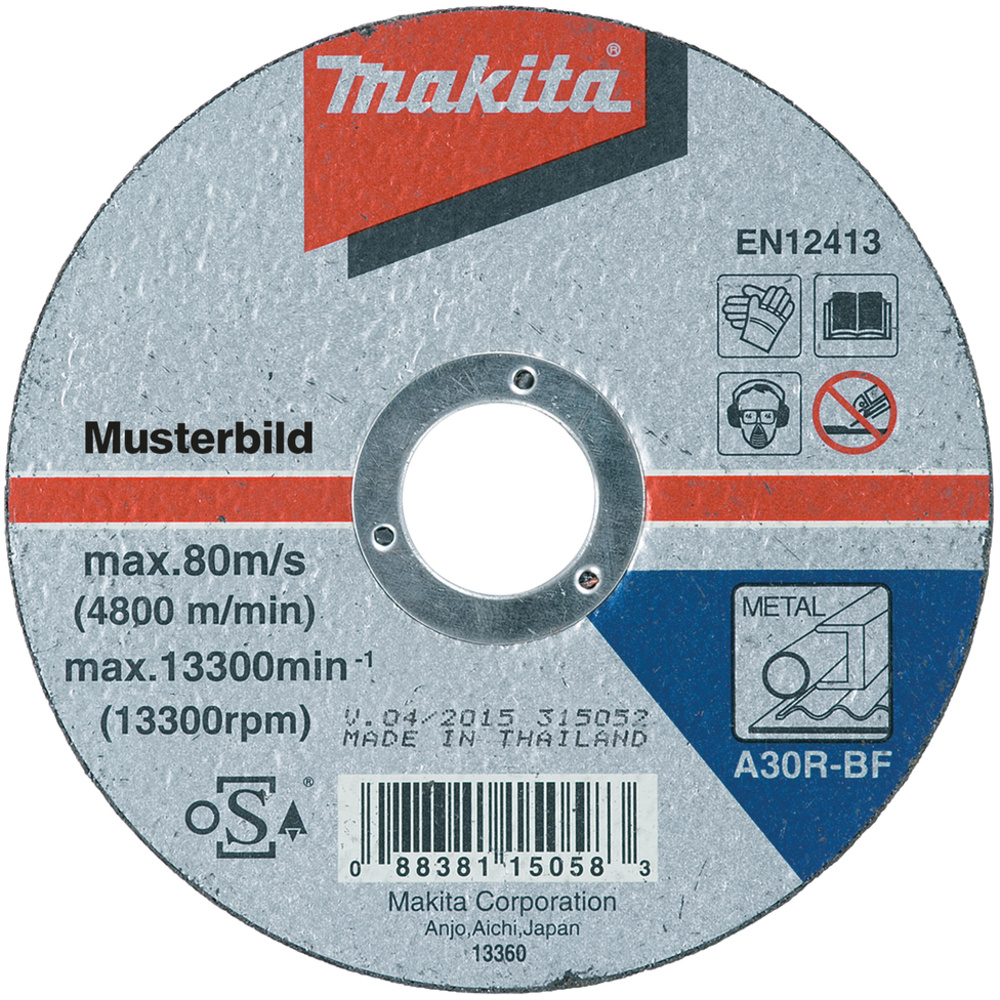 DISQ TRONÇ PLAT METAL 125x22,23MM 2,5MM A30R - MAKITA - A-85313