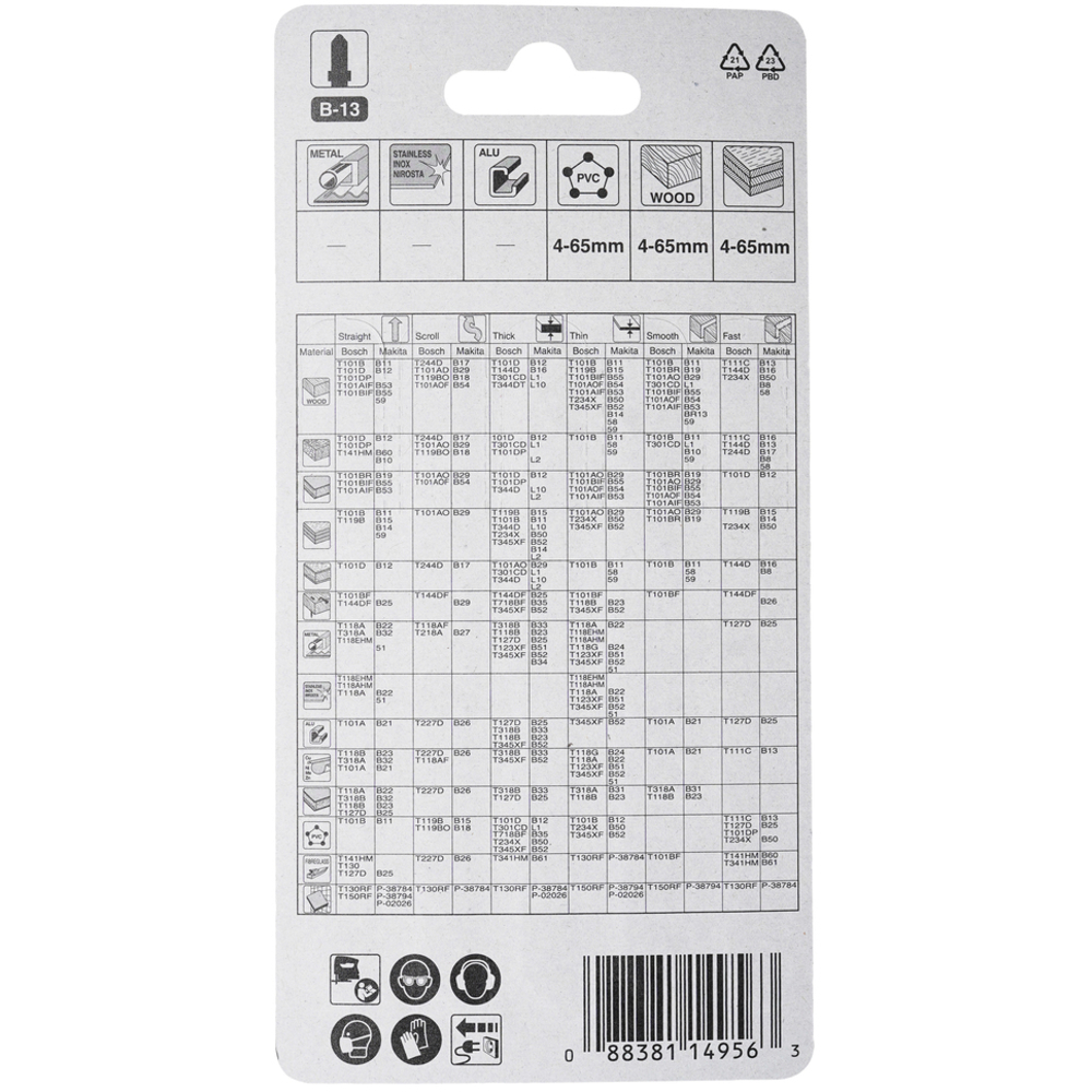 LAME B13 80-3,20 BO,PL - MAKITA - A-85656
