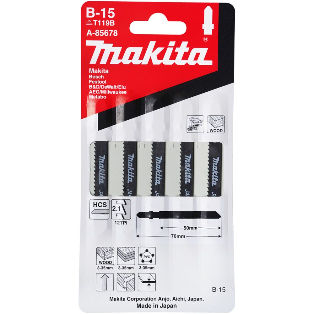 LAME B15 50-2,10 BO,PL - MAKITA - A-85678