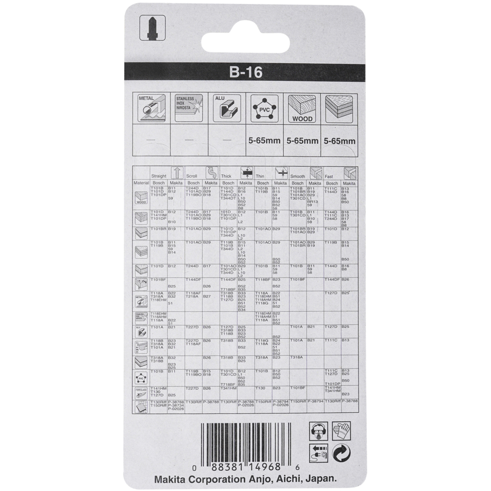 LAME B16 80-4,20 BO,PL 5 PCS - MAKITA - A-85684