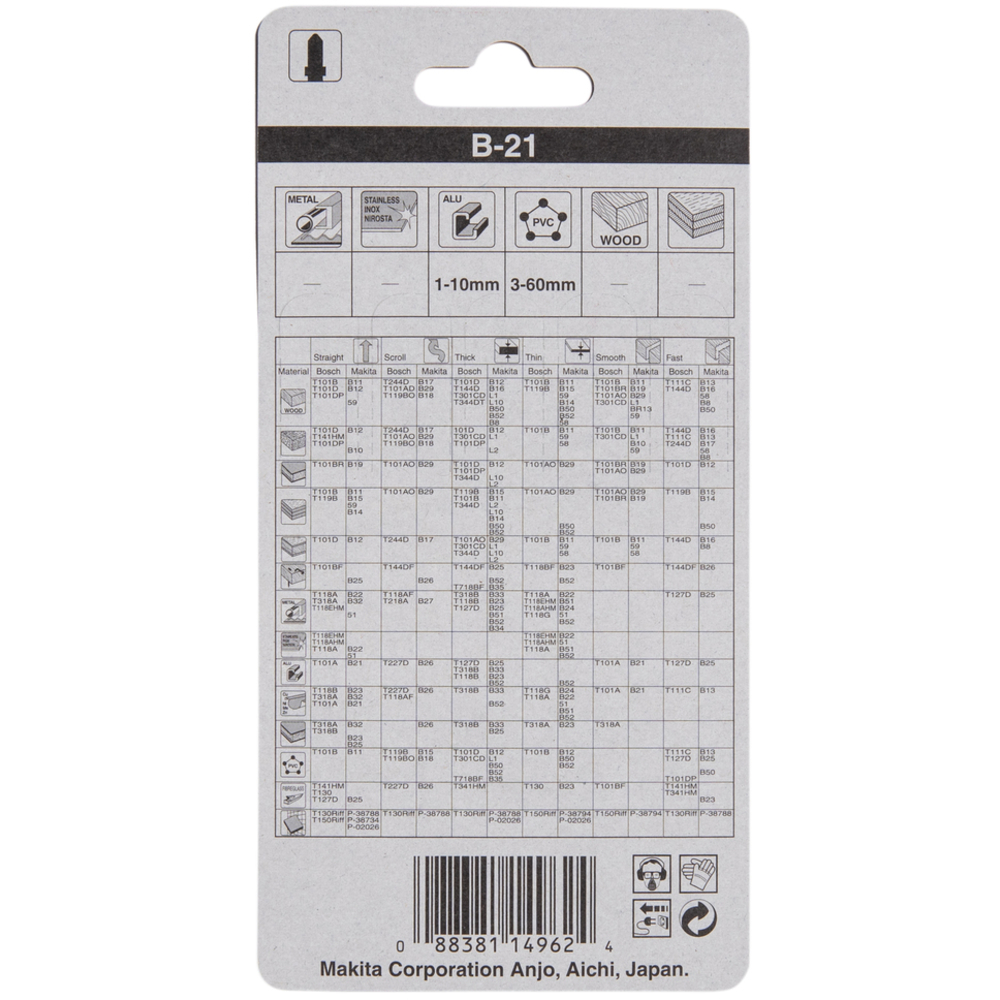 LAME B21 75-2,10 PL,AL - MAKITA - A-85721