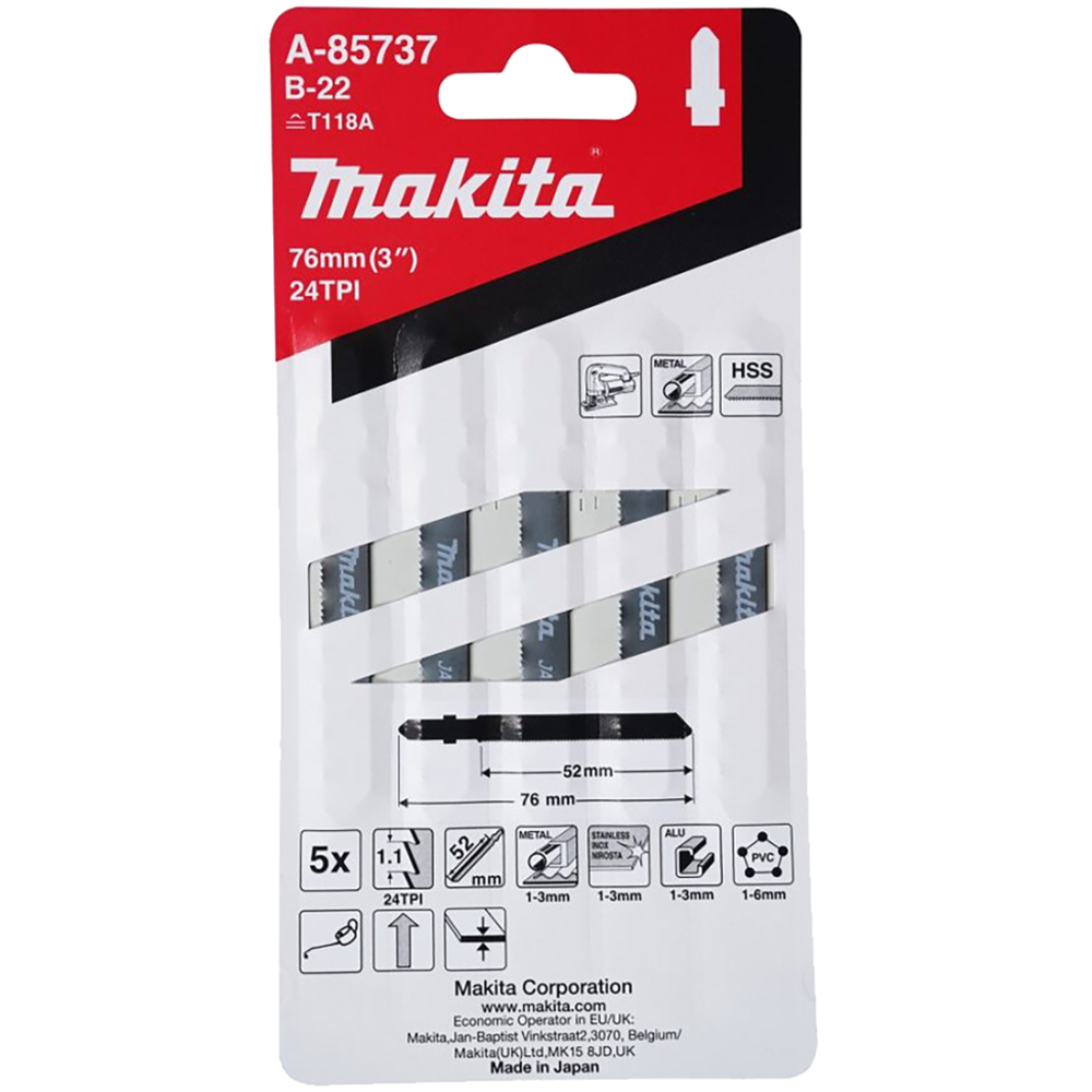 LAME B22 50-1,00 PL,AL,OX - MAKITA - A-85737
