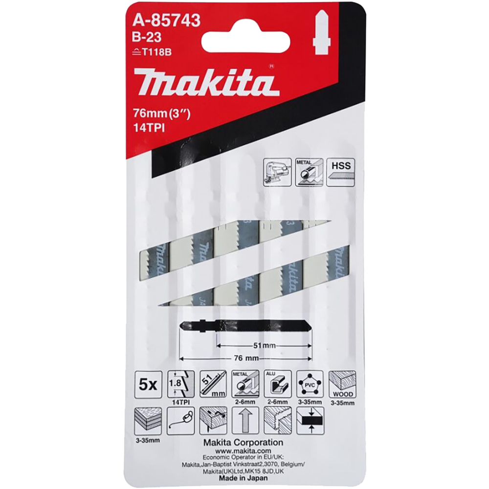 LAME B23 50-1,80 PL,AL,OX - MAKITA - A-85743