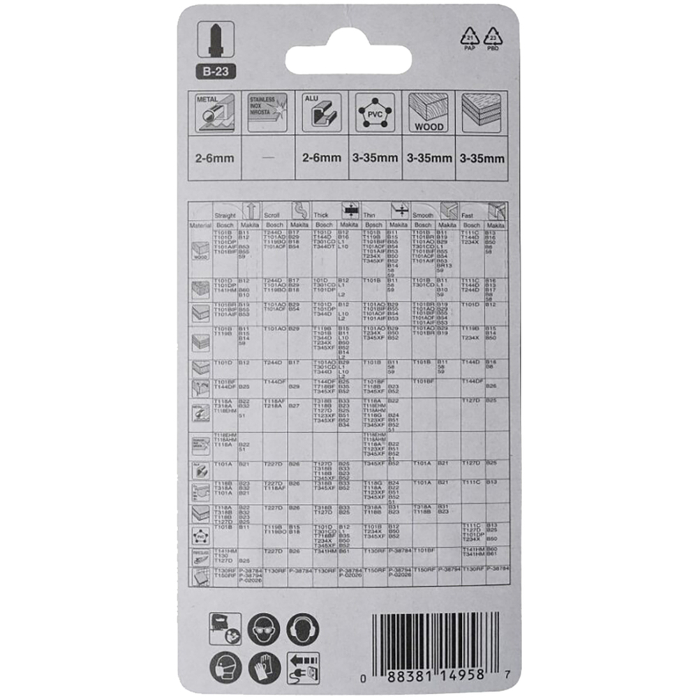 LAME B23 50-1,80 PL,AL,OX - MAKITA - A-85743