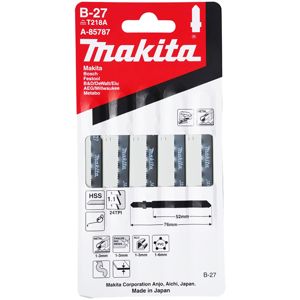 LAME A  CHANTOURNER B27 METAL - MAKITA - A-85787