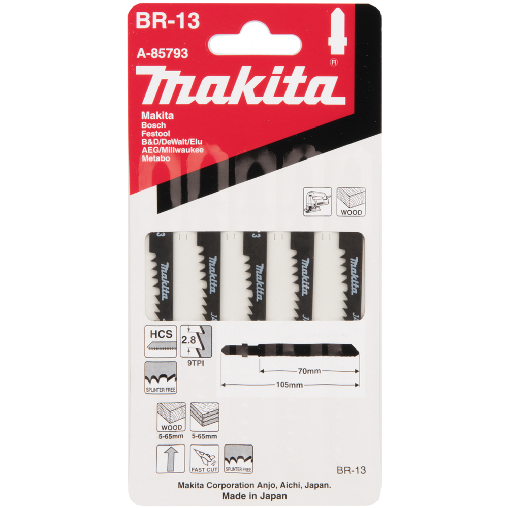 LAME BR13 BOIS 62-3,00 5P - MAKITA - A-85793
