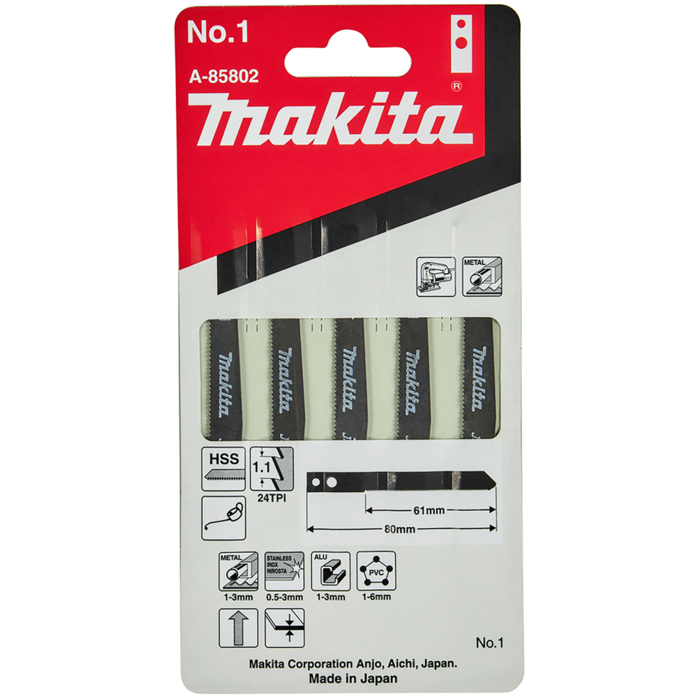 LAMES A EMMANCHEMENT POUR METAL - MAKITA - A-85802