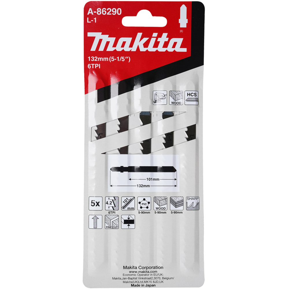 LAME COUPE PROPRE L-1 POUR BOIS, CONTRE- MAKITA - A-86290