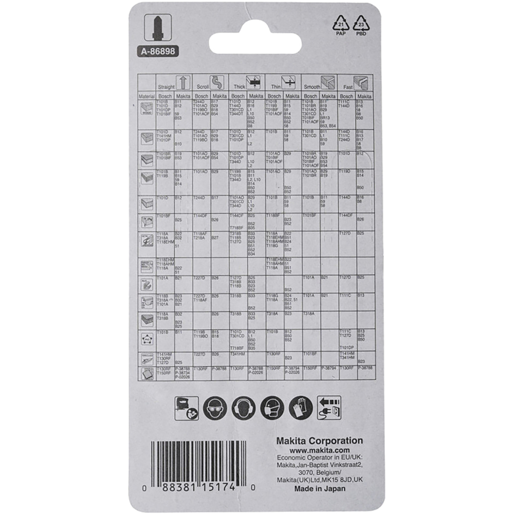 LAMEASSORT.B10S+B16+B13+B23B22 - MAKITA - A-86898