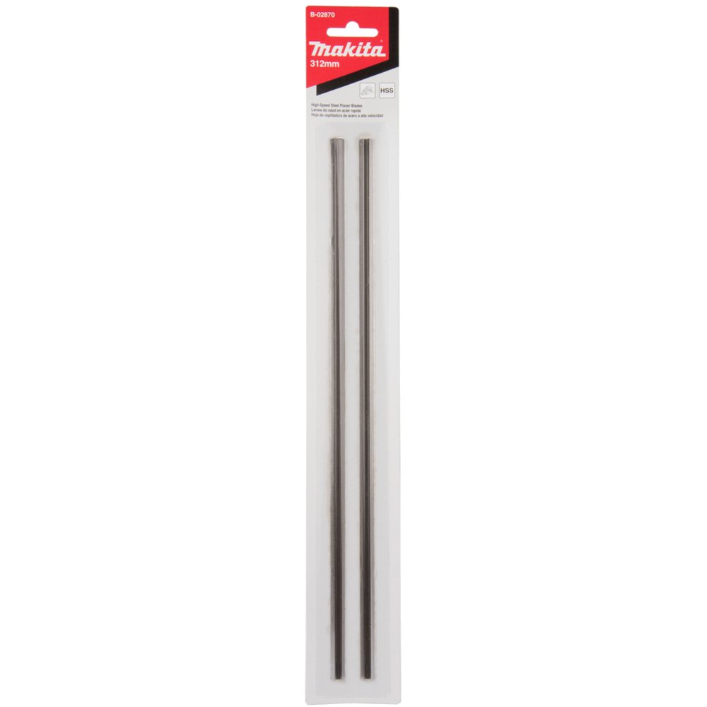 JEUX DE PLAQUETTES REVERSIBLES POUR RABOTS HSS 312MM - MAKITA - B-02870