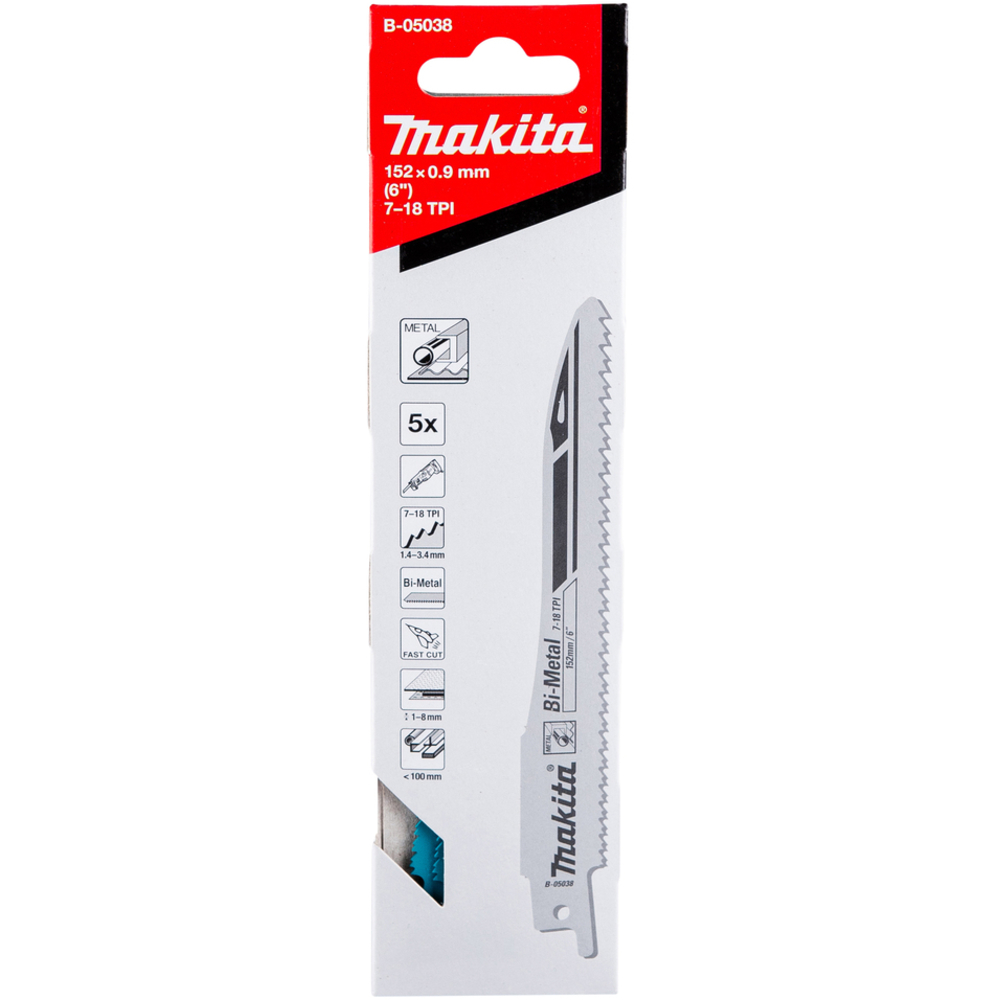 LAMES S-EXPRESS BI-METAL POUR METAL - MAKITA - B-05038
