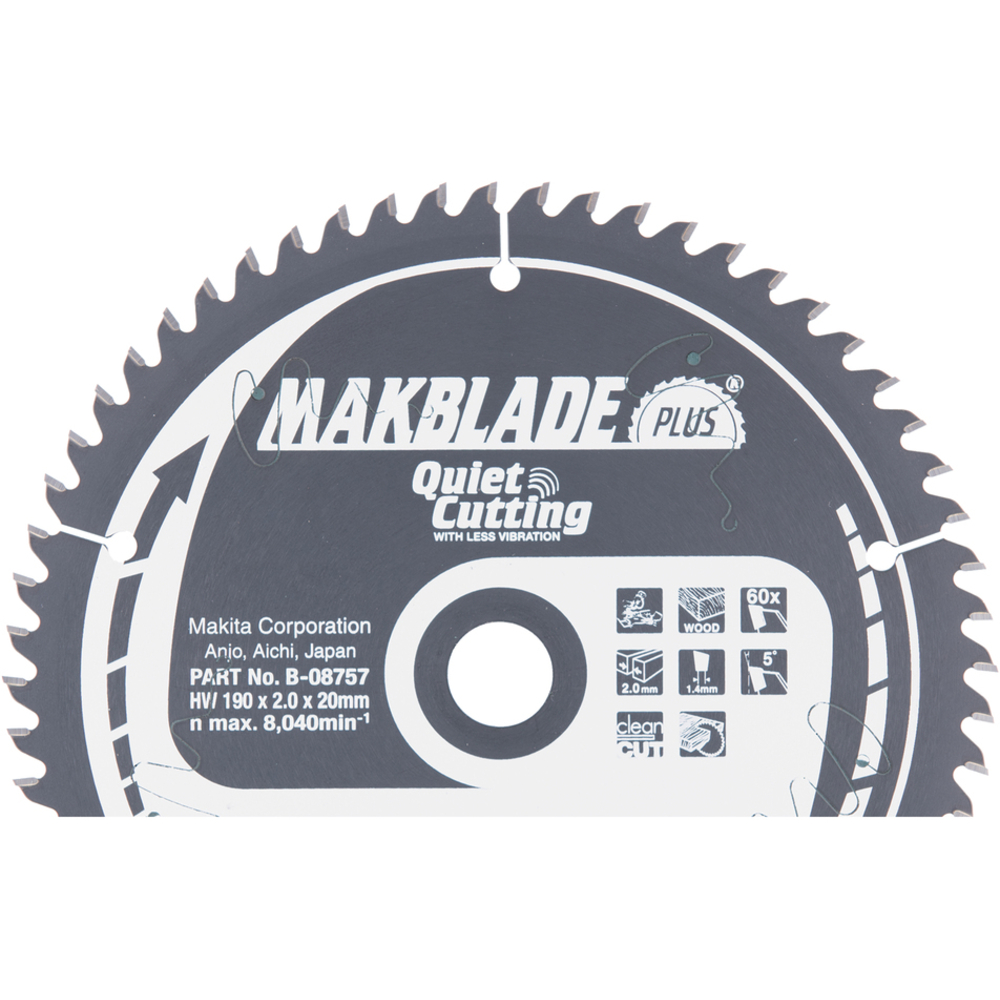 LAM TCT SPE BA 190/20/60 BOIS - MAKITA - B-08757