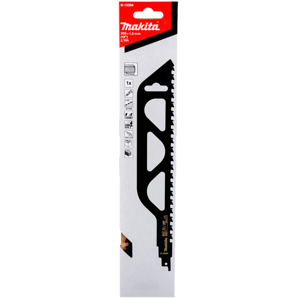 LAME DE SCIE RECIPRO POUR BETON CELLULAIRE LONGUEUR 305 MM - MAKITA - B-10394