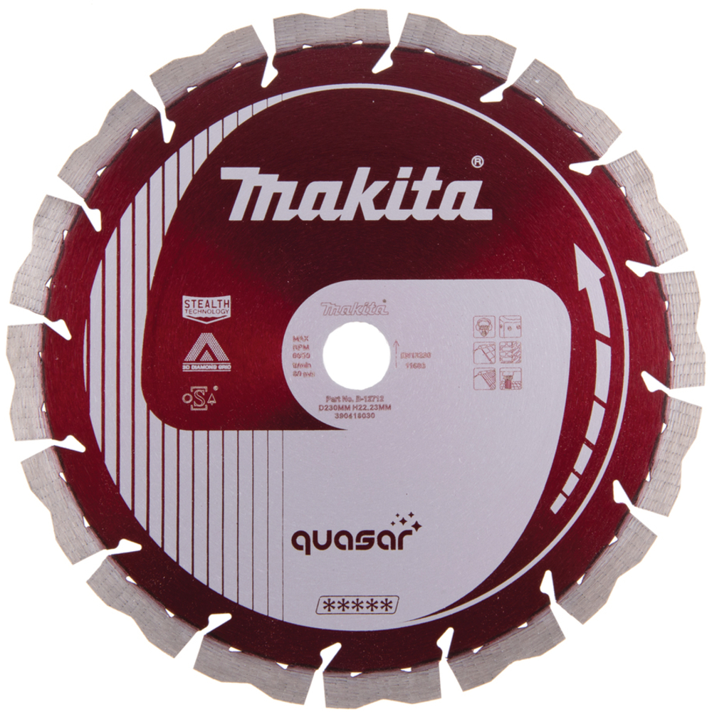 D.DIAM QUASAR230 3D SILENCIEUX - MAKITA - B-12712
