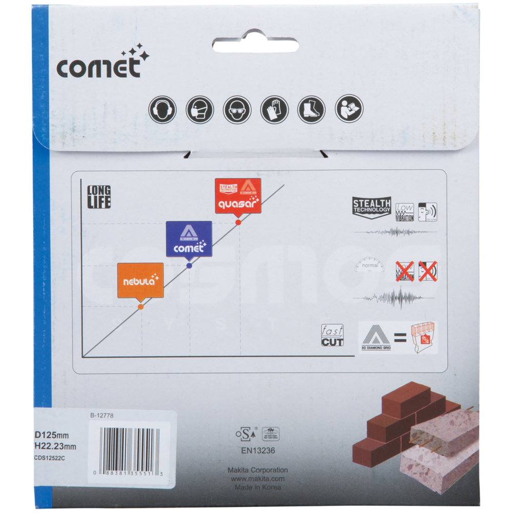 DISQUE DIAMANT COMET 3DDG 125X22,23 MM - MAKITA - B-12778
