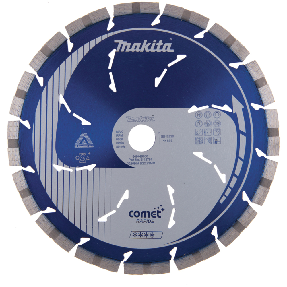 DISQUE DIAMANT COMET 3DDG 230X22,23 MM - MAKITA - B-12784