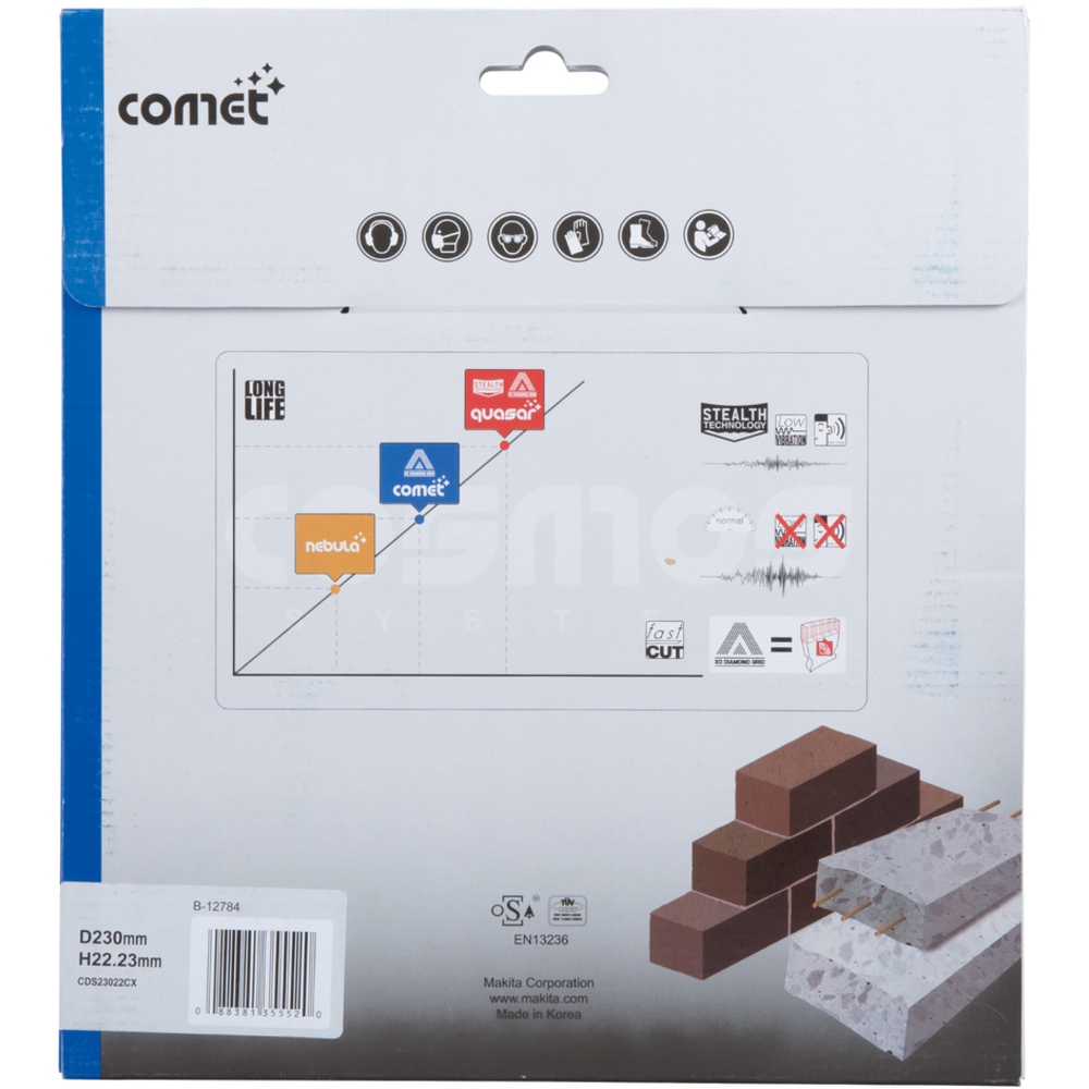 DISQUE DIAMANT COMET 3DDG 230X22,23 MM - MAKITA - B-12784