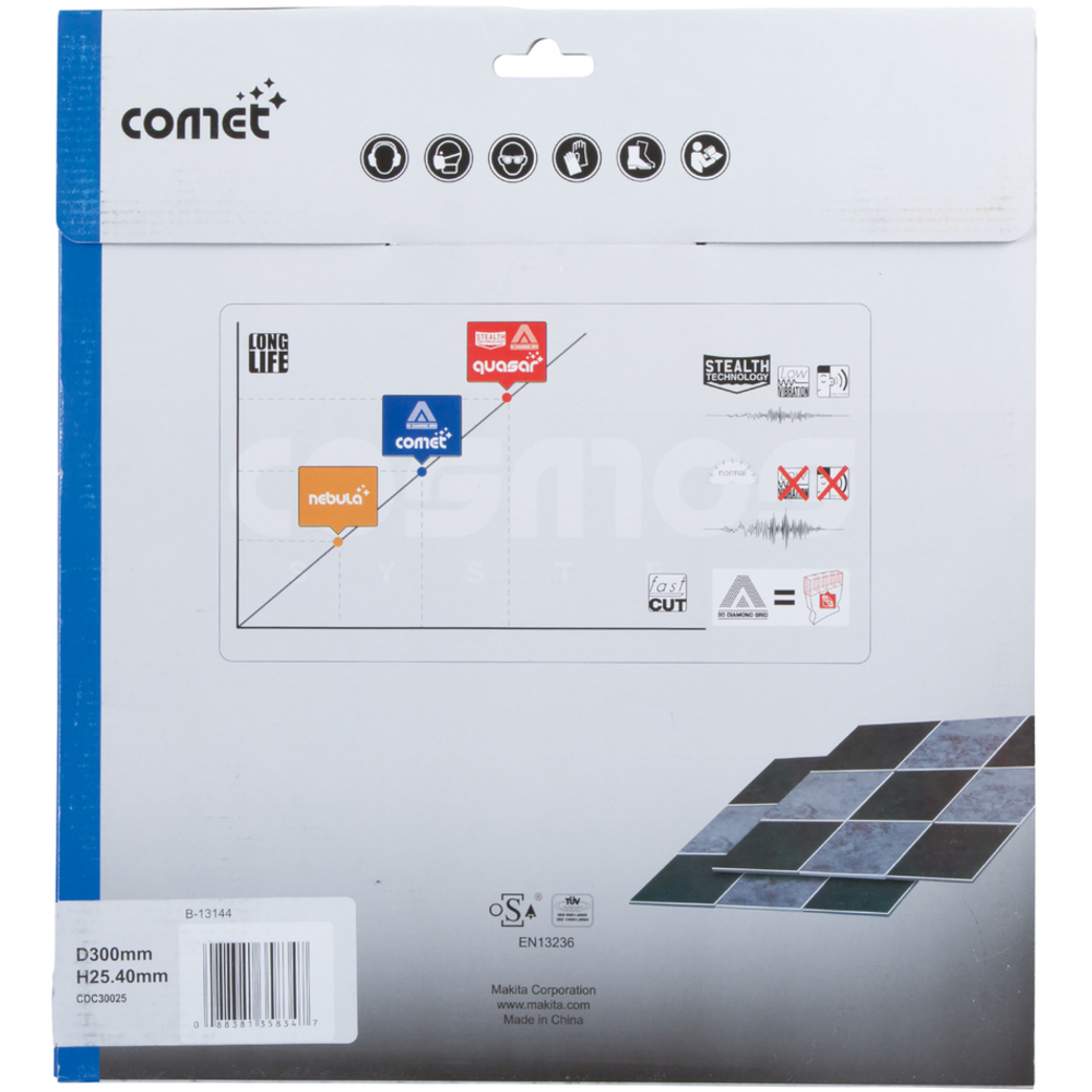 D.DIAM COMET300 JANTE CONTINUE - MAKITA - B-13144