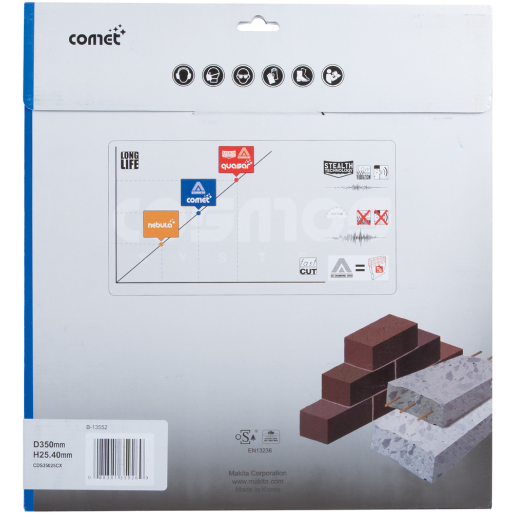 DISQUE DIAMANT COMET 3DDG 350X20/25,4 MM - MAKITA - B-13552