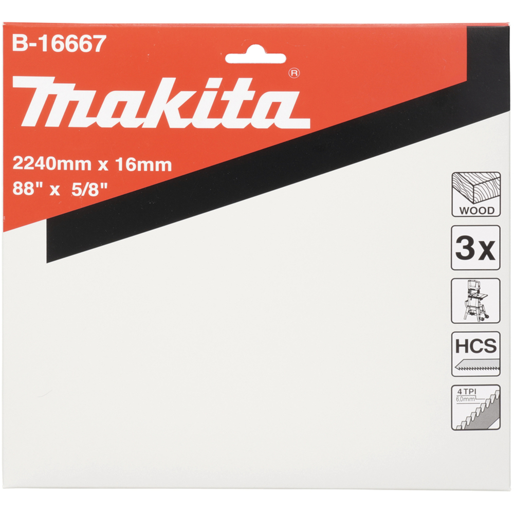 LAME 16 POUR BOIS 3PCS - MAKITA - B-16667