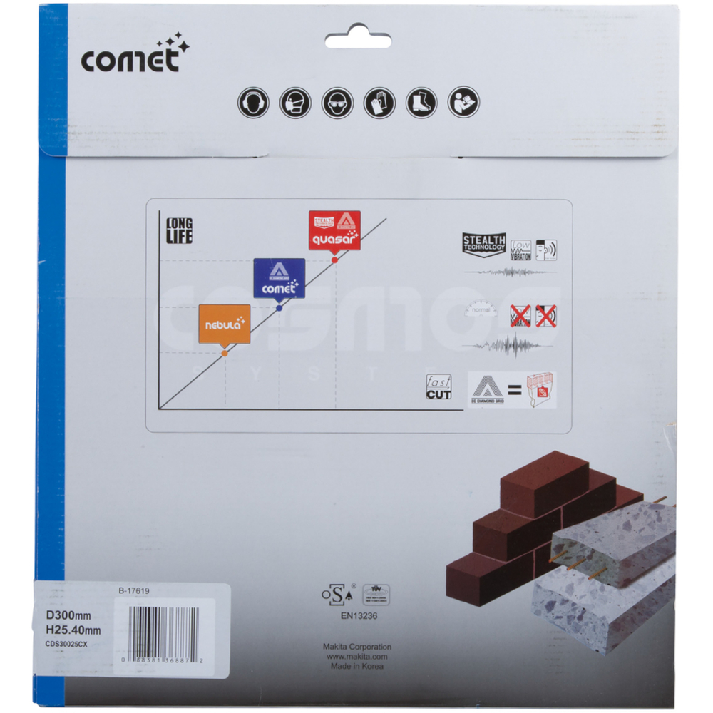 DISQUE DIAMANT COMET 3DDG 300X25,4 MM - MAKITA - B-17619