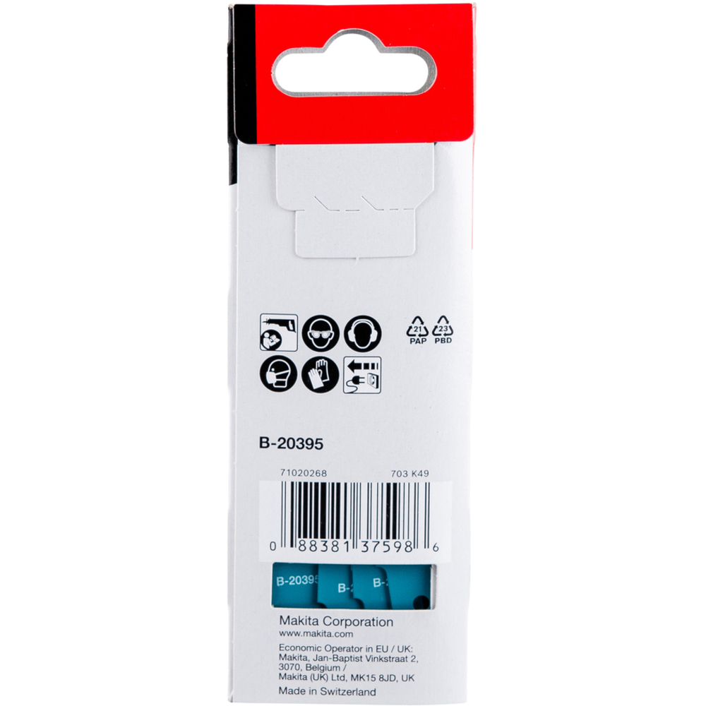 Lames Bi-Métal flexibles pour tôles minces 0,7 à 3 mm 100MM - MAKITA - B-20395